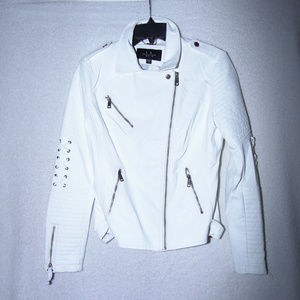 Faux Leather Moto Jacket